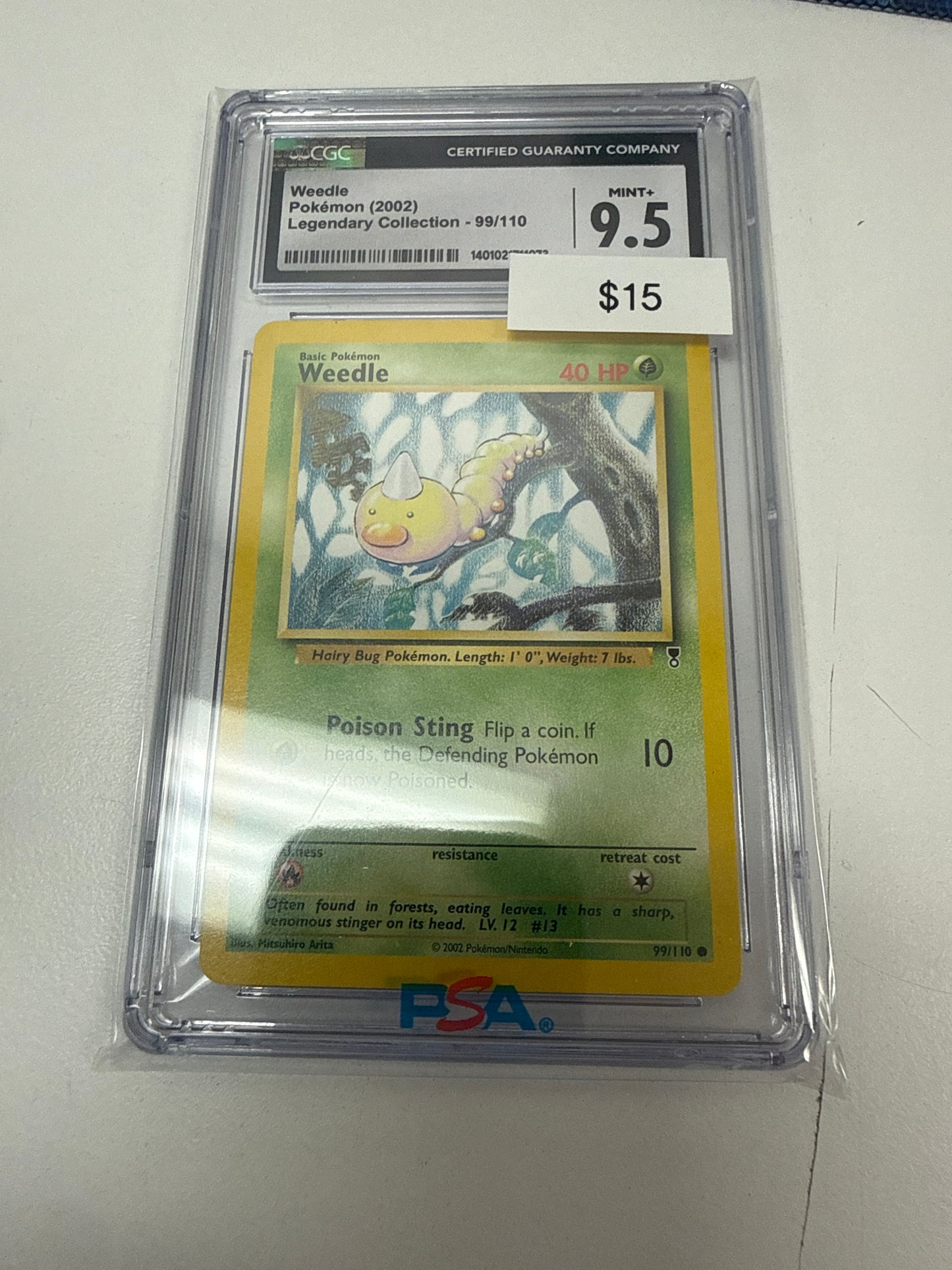 Pokemon Weedle Non-Holo #99/110 CGC 9.5