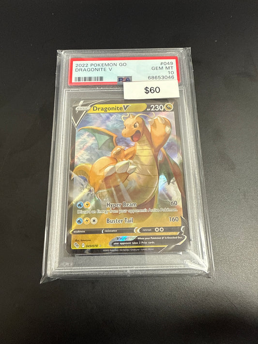 Pokemon Go Dragonite V #049/078 PSA 10
