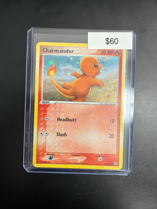 Pokemon Firered Leafgreen Charmander Rev. Holo 58/112