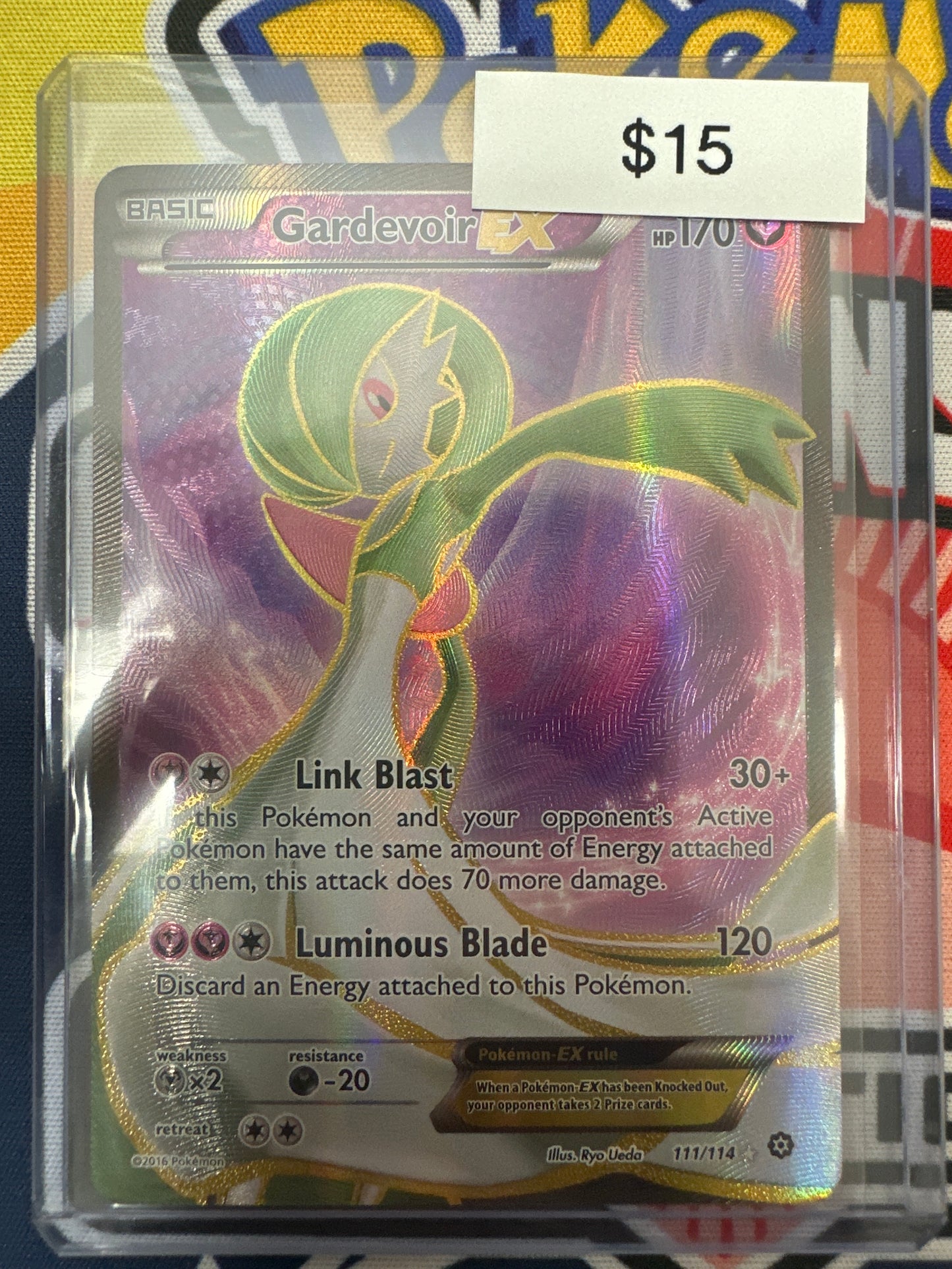 Pokemon Steam Seige Gardvoir EX 111/114