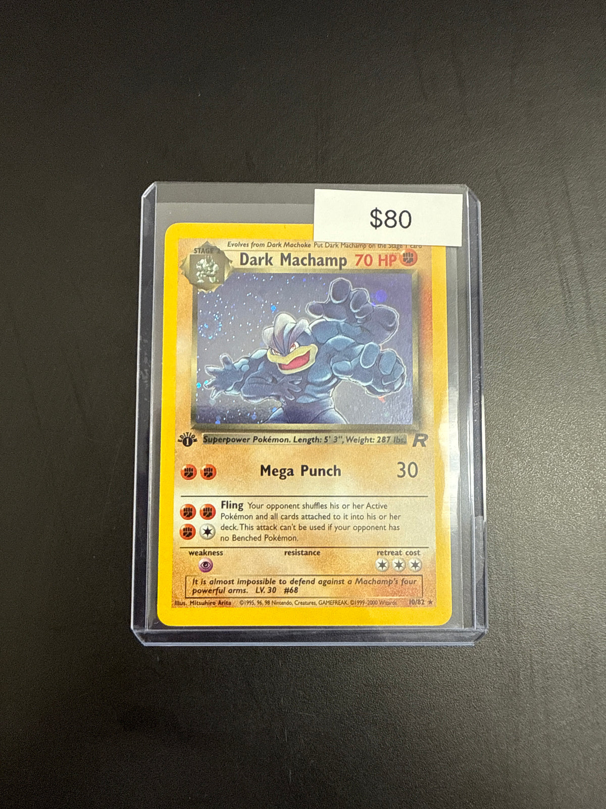 Pokémon Dark Machamp 10/82 1st Ed.