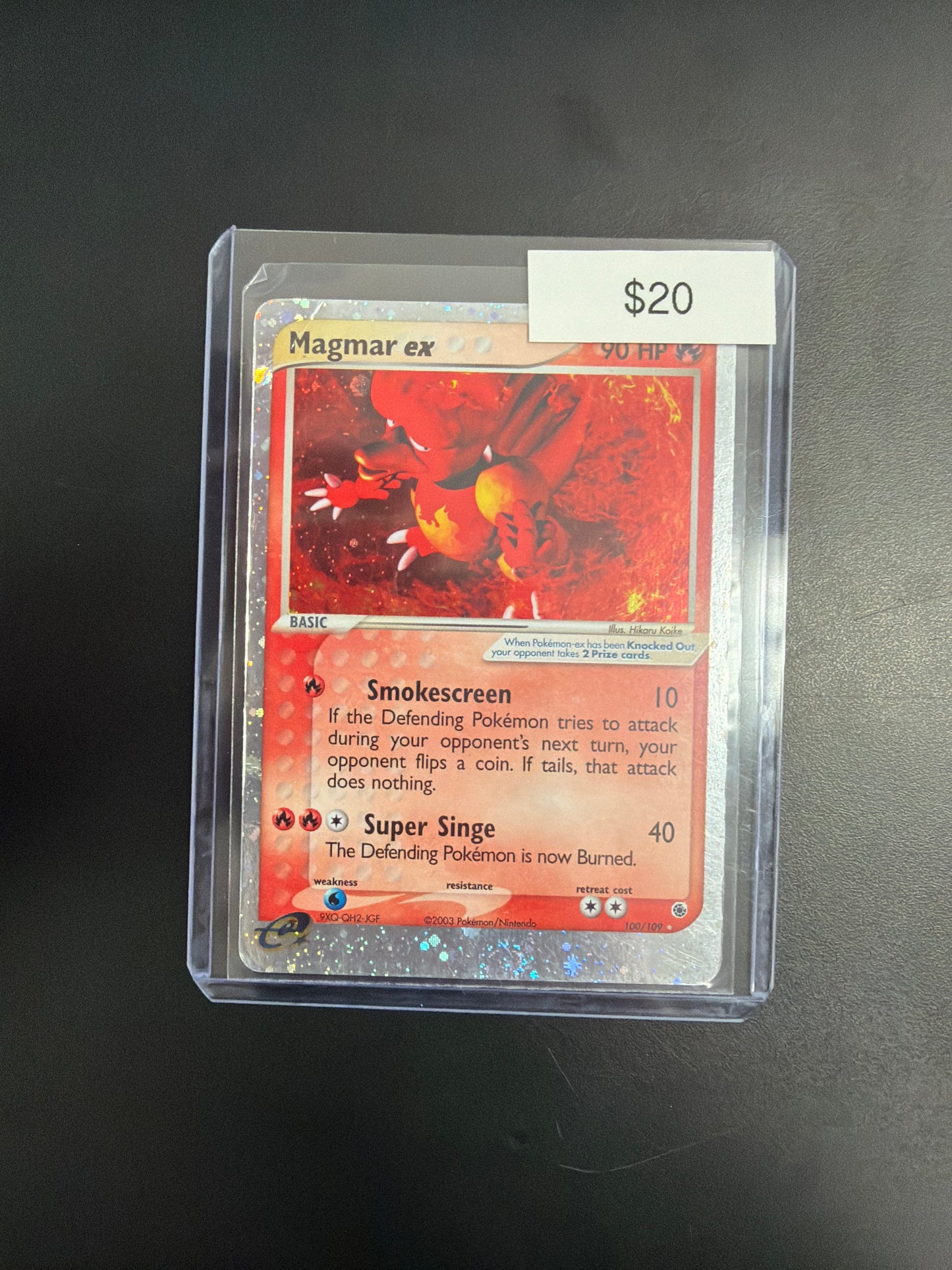 Pokemon Magmar Ex 100/109