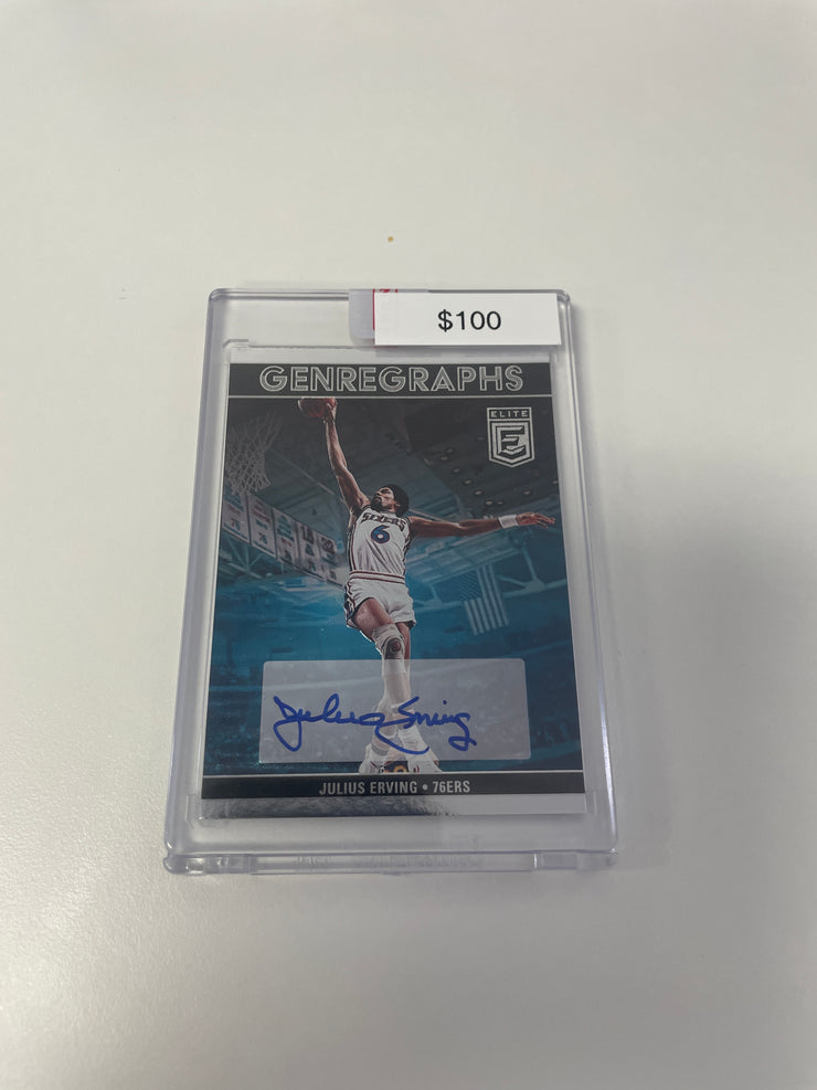 Donruss Elite Julius Erving Genregraphs Auto 