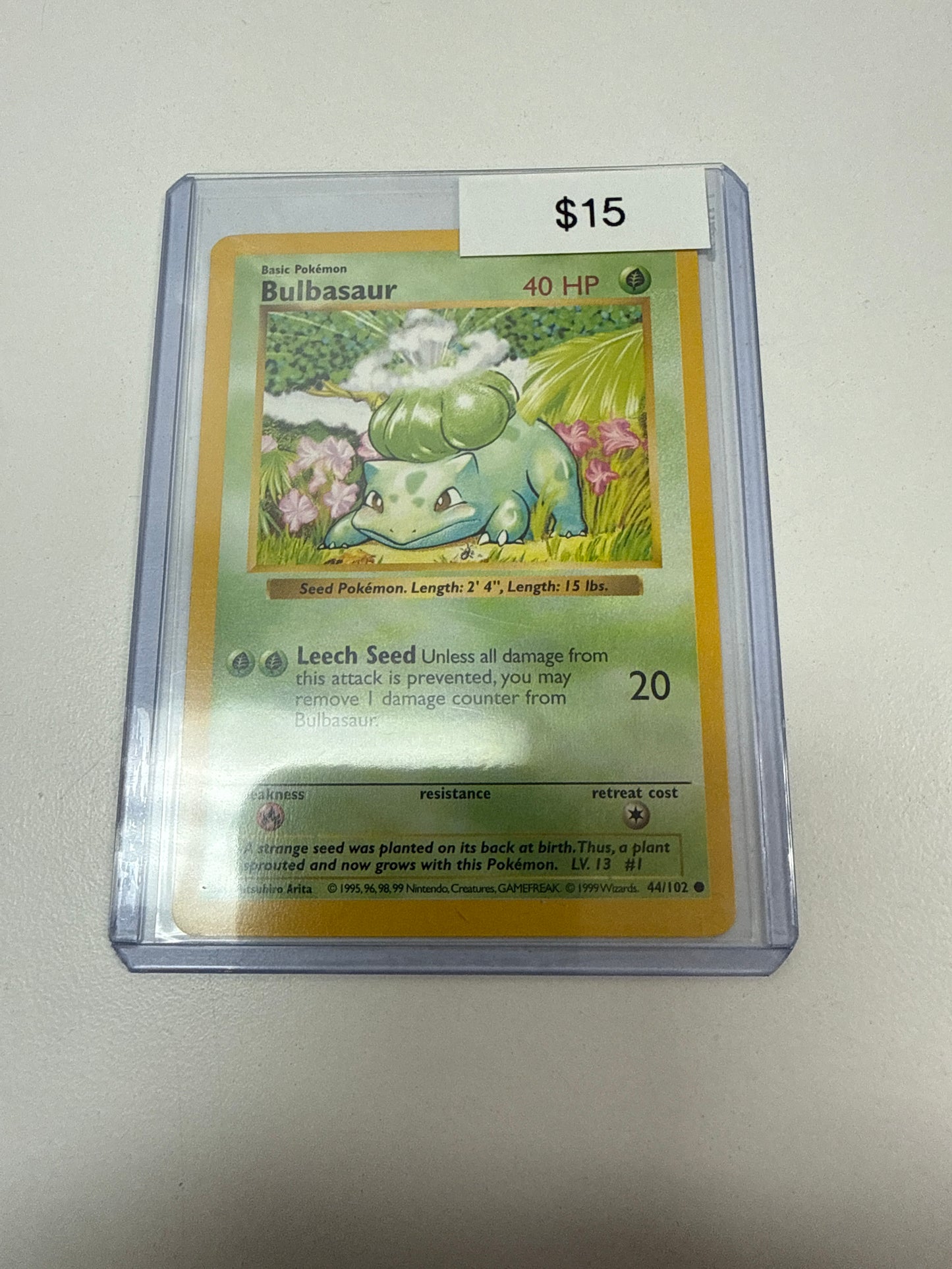 Pokemon Bulbasaur Shadowless #44/102