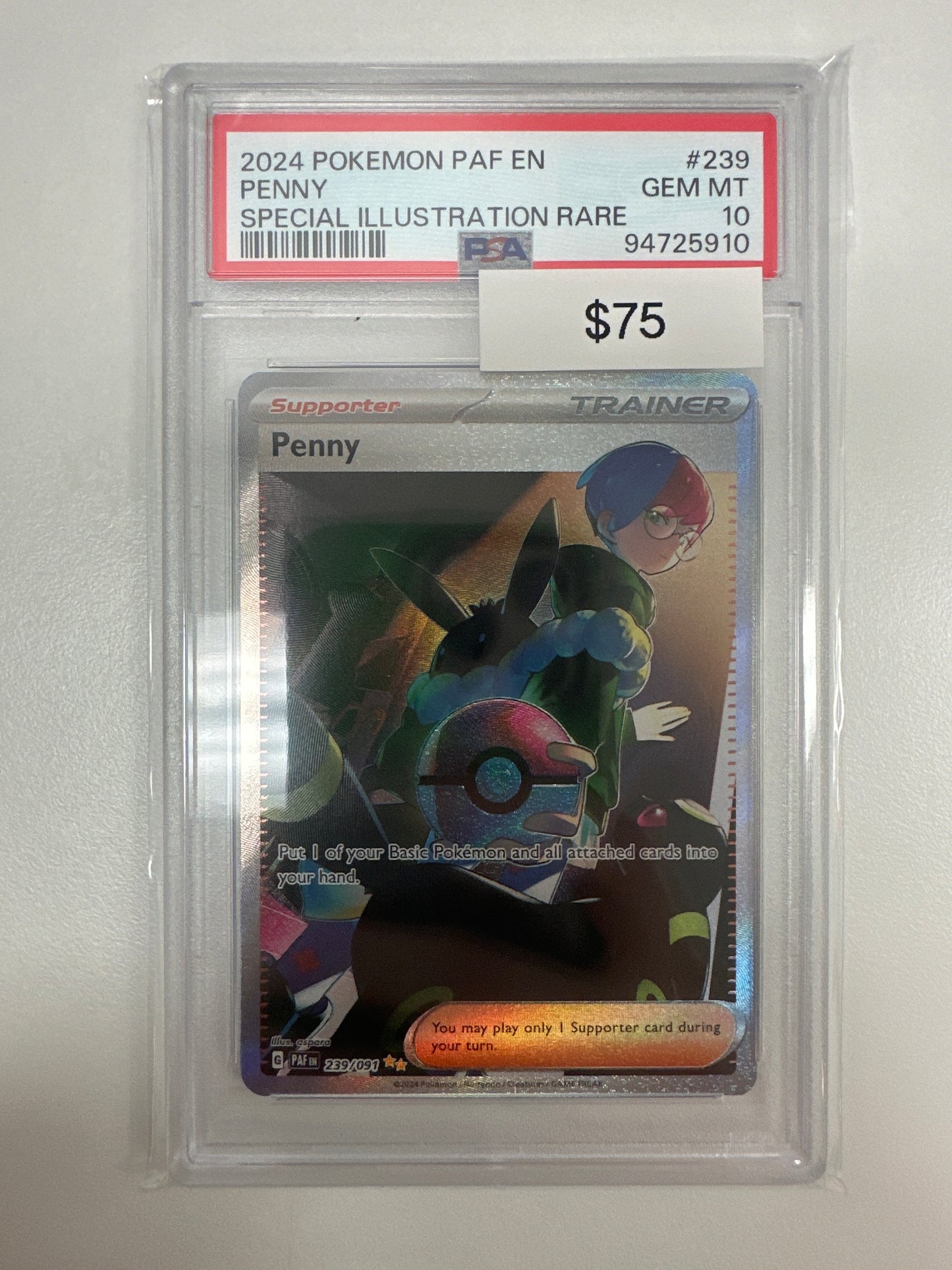 2024 Penny Special Art Trainer #239/091 PSA 10