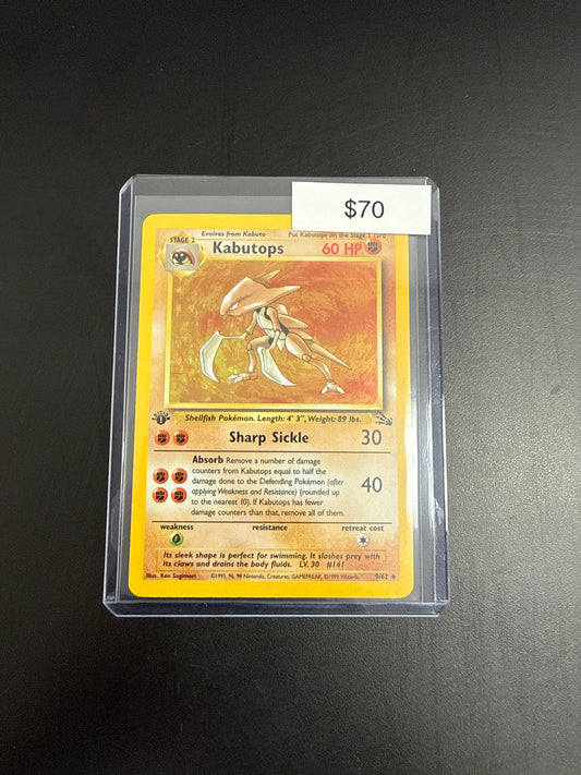 Pokémon KABUTOPS 9/62 1st Ed.
