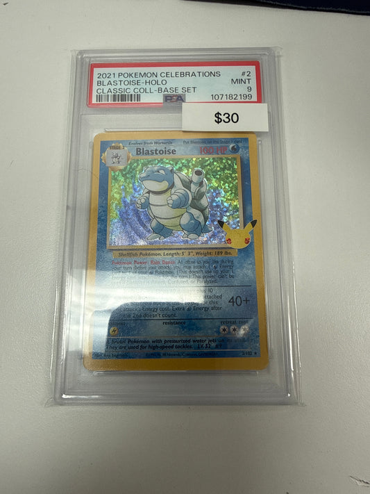 Pokemon Celebrations Blastoise #2/102 PSA 9