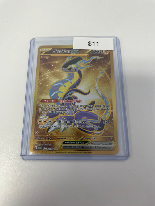 Pokemon Miraidon Ex Gold #253/198