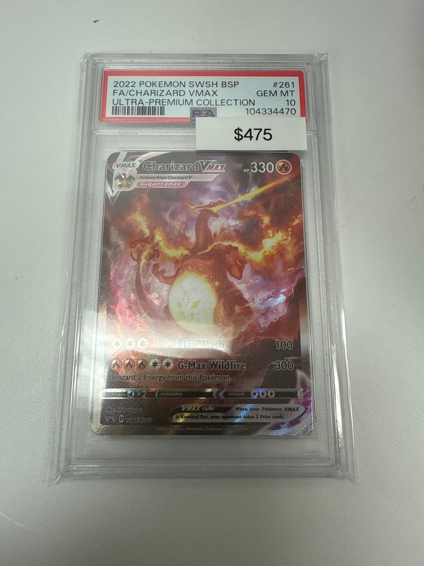 Pokémon Charizard VMAX Ultra Premium SWSH261 PSA 10
