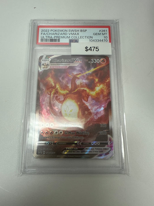 Pokémon Charizard VMAX Ultra Premium SWSH261 PSA 10