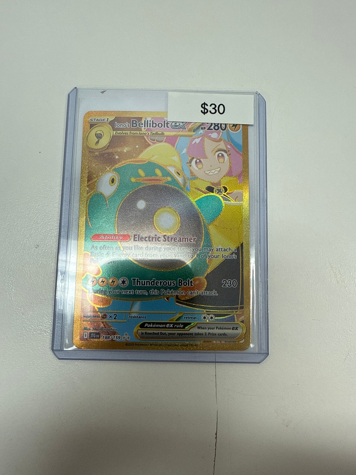 Journey Together Iono’s Bellibolt Ex Secret #188/159