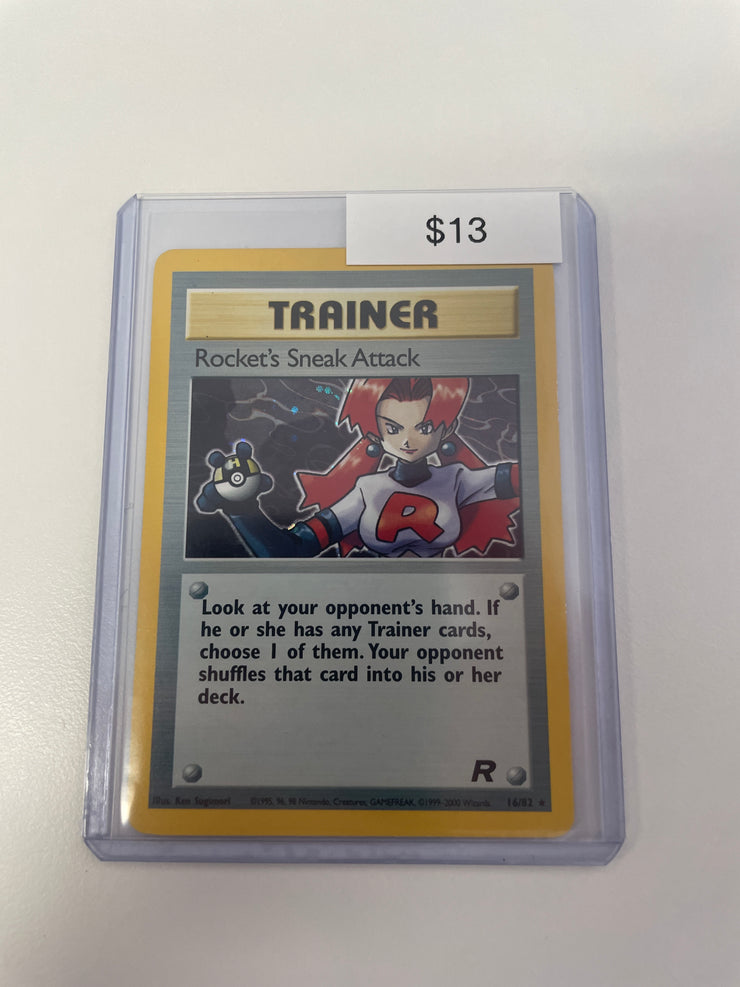 Pokemon Rocket’s Sneak Attack Holo 