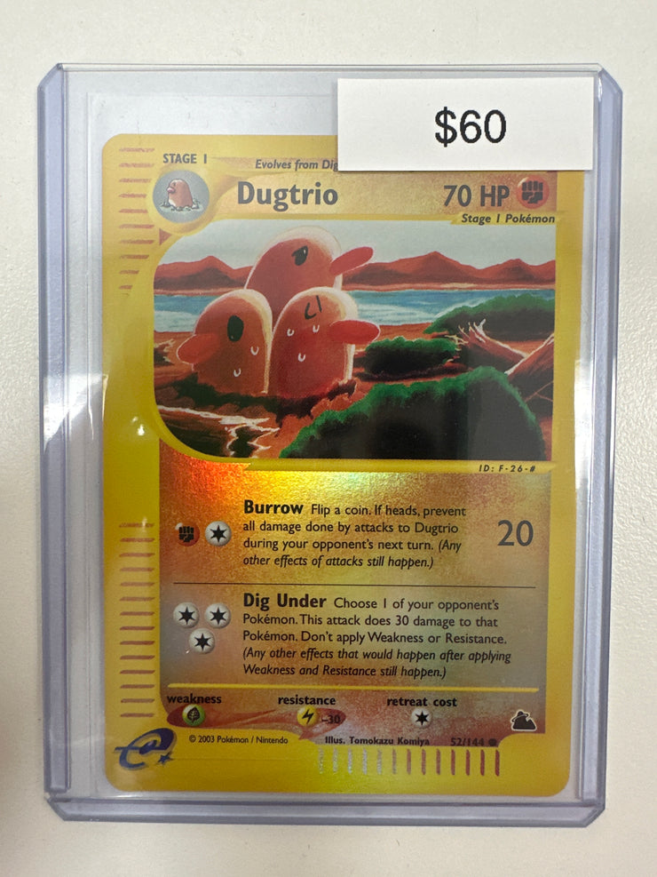 Pokemon E-Reader Dugtrio Reverse Holo 52/144