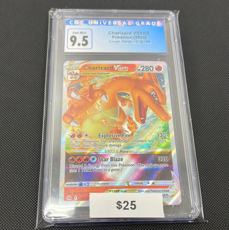 Pokémon Charizard VSTAR Crown Zenith 019/159 CGC 9.5