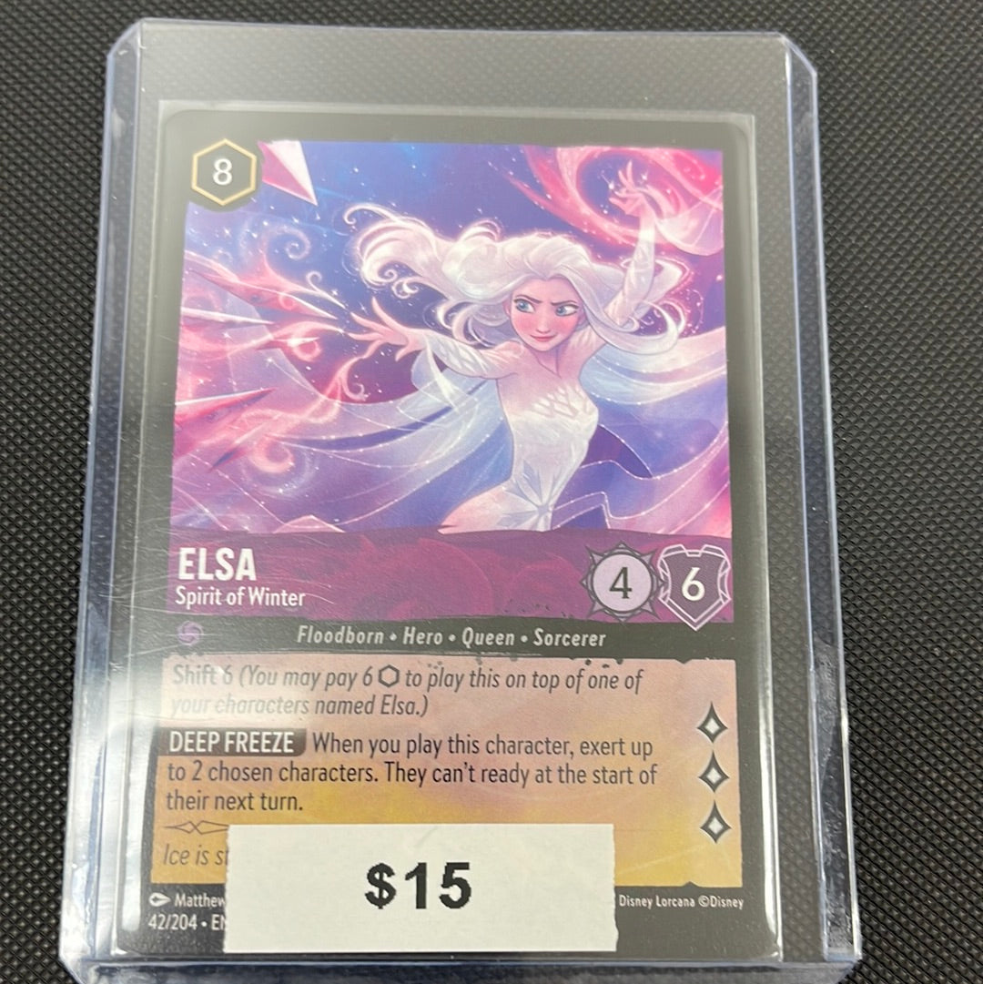 Disney Lorcana Elsa Spirit of Winter
