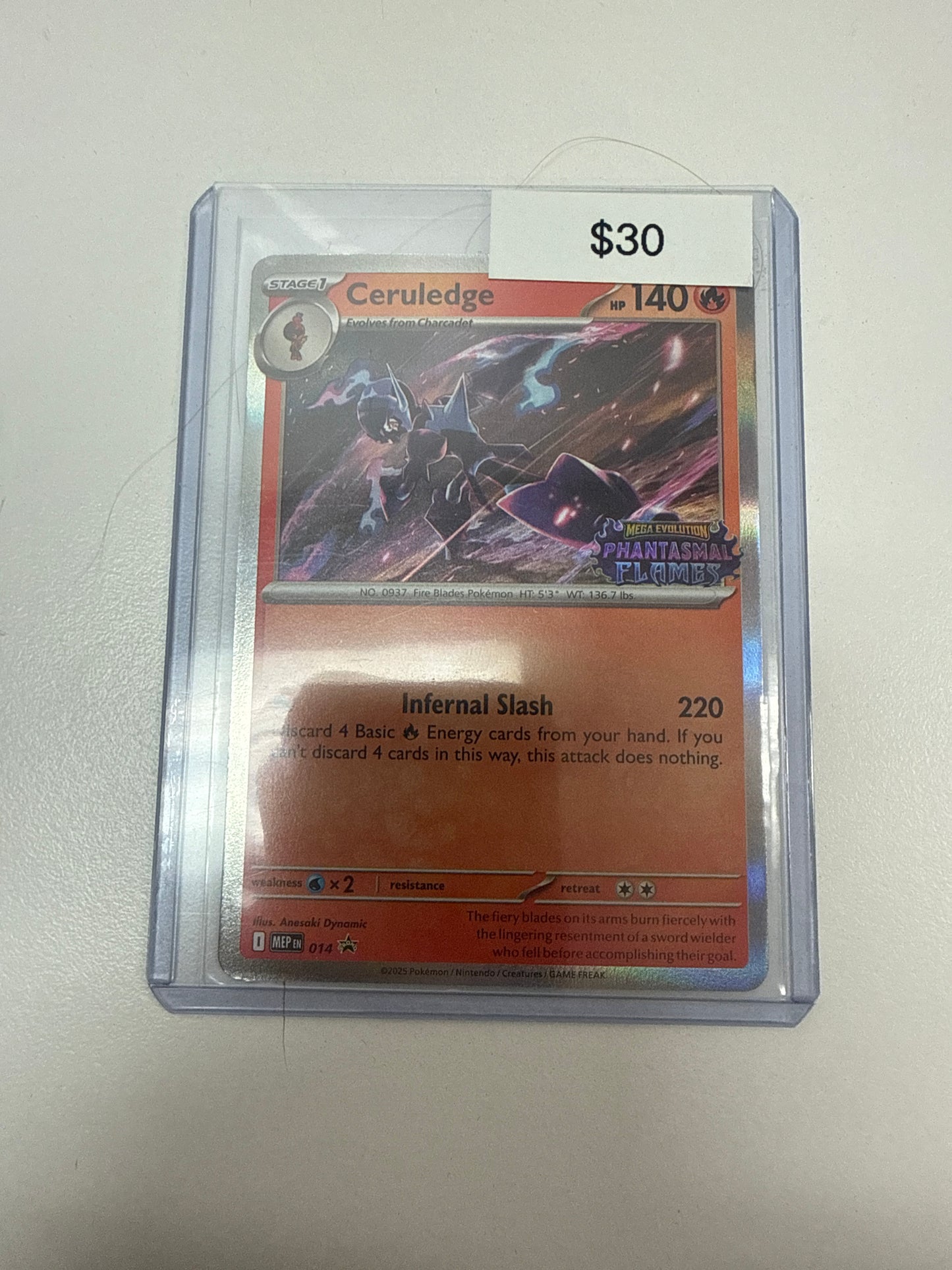 Pokemon Ceruledge Stamped #014