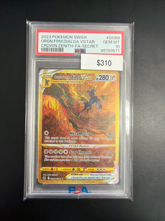 Pokemon Dialga VSTAR Secret #GG68 PSA 10