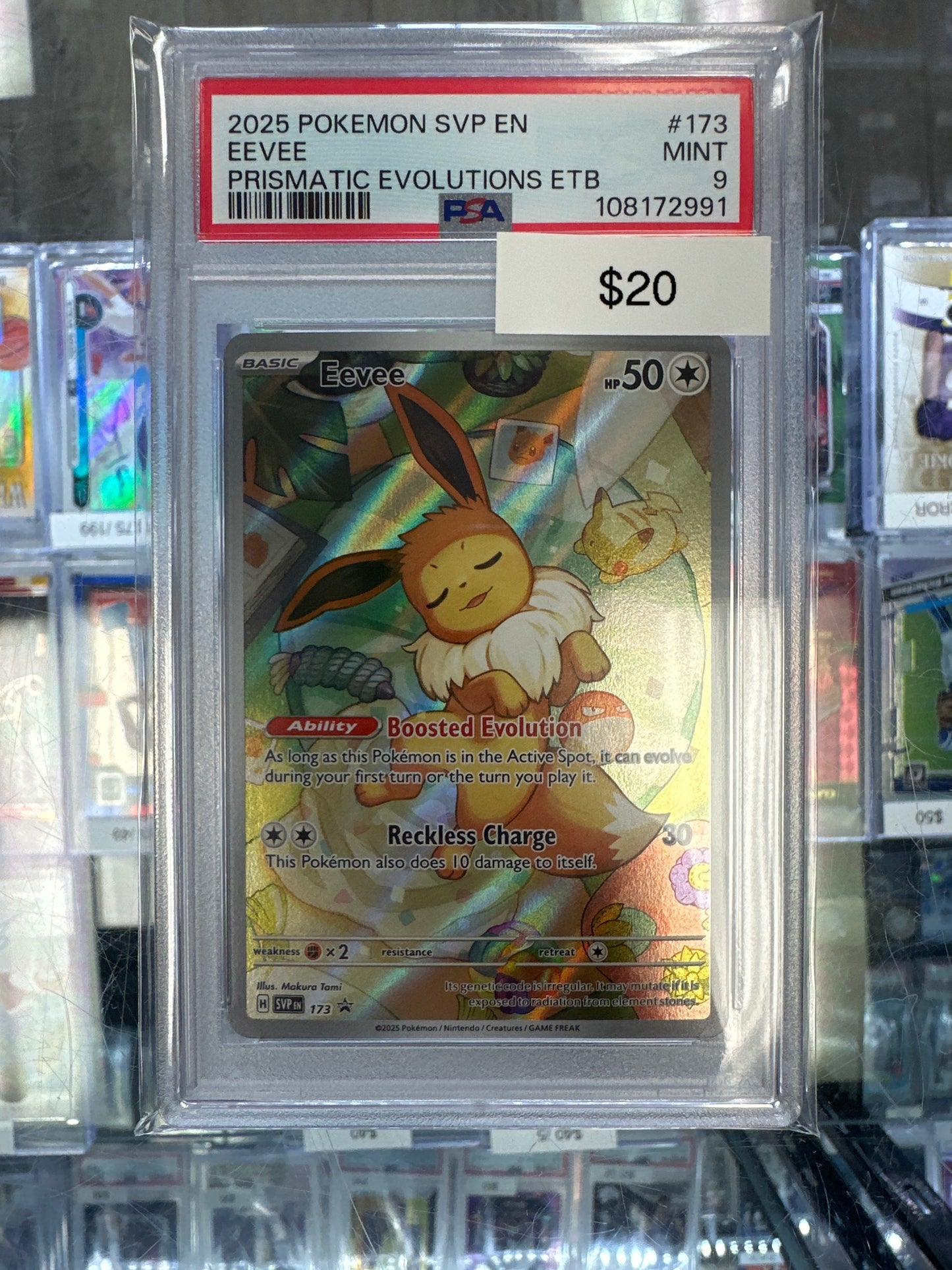Pokemon Eevee ETB Promo 173 PSA 9