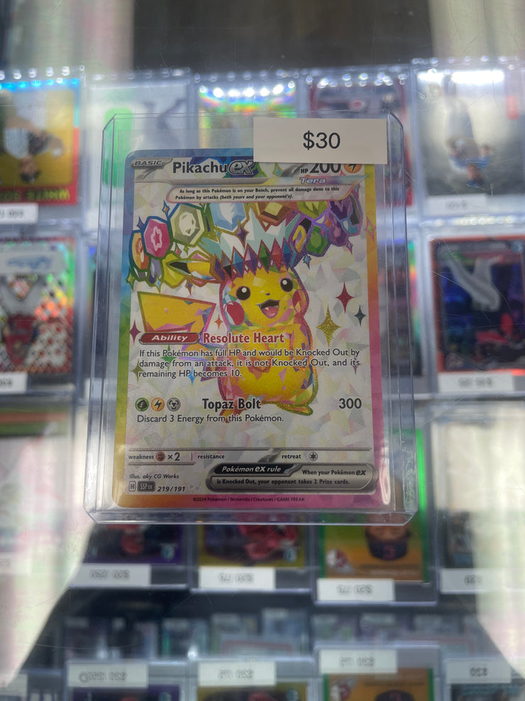 Pokemon Surging Sparks Pikachu Ex Full Art 