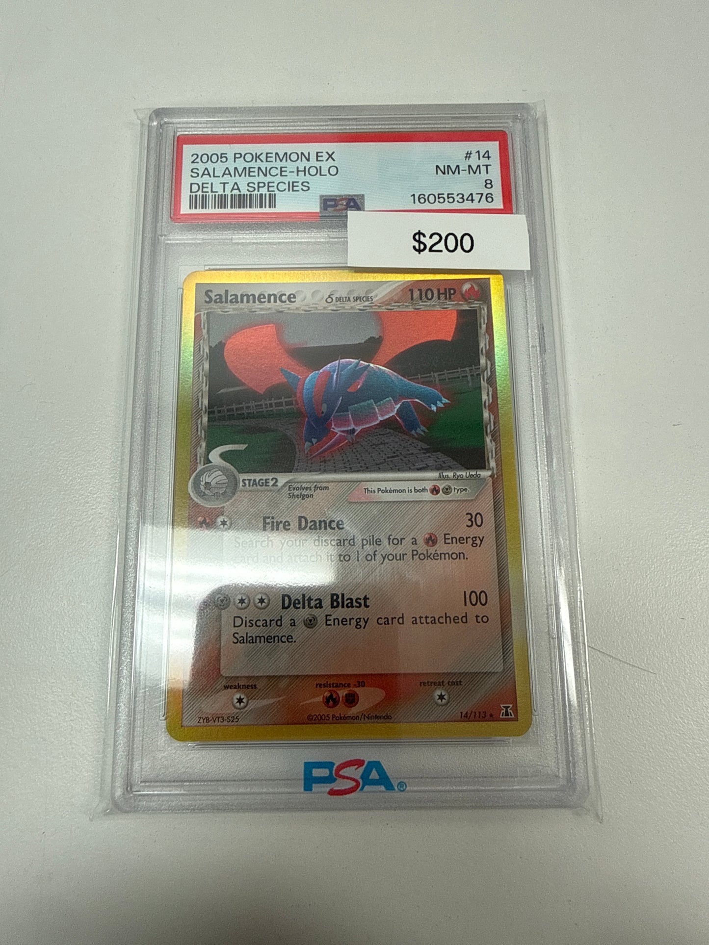 Pokemon Salamence Delta Species PSA 8