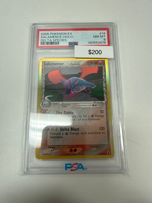 Pokemon Salamence Delta Species PSA 8