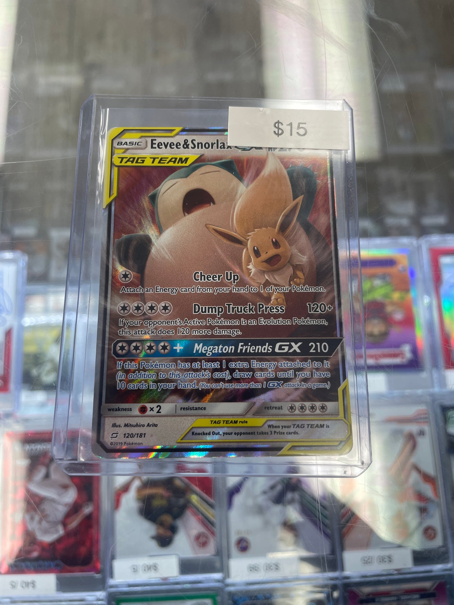 Pokemon Eevee & Snorlax Gx #120/181