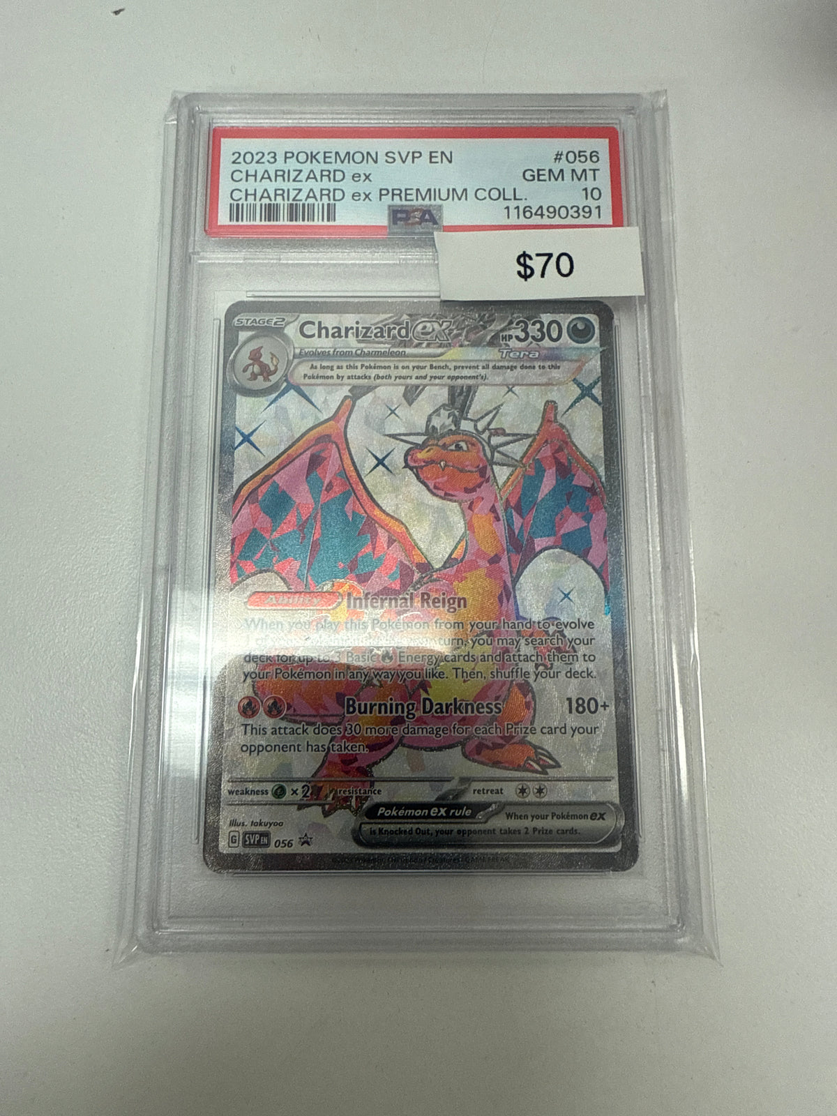 Pokemon Charizard Ex Black Star Promo #056 PSA 10