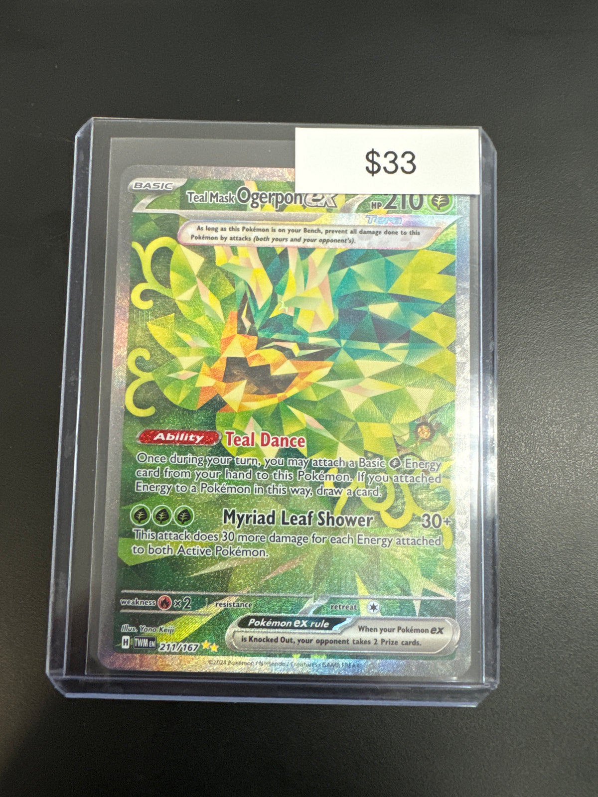 Pokémon Teal Mask Ogerpon Ex 211/167