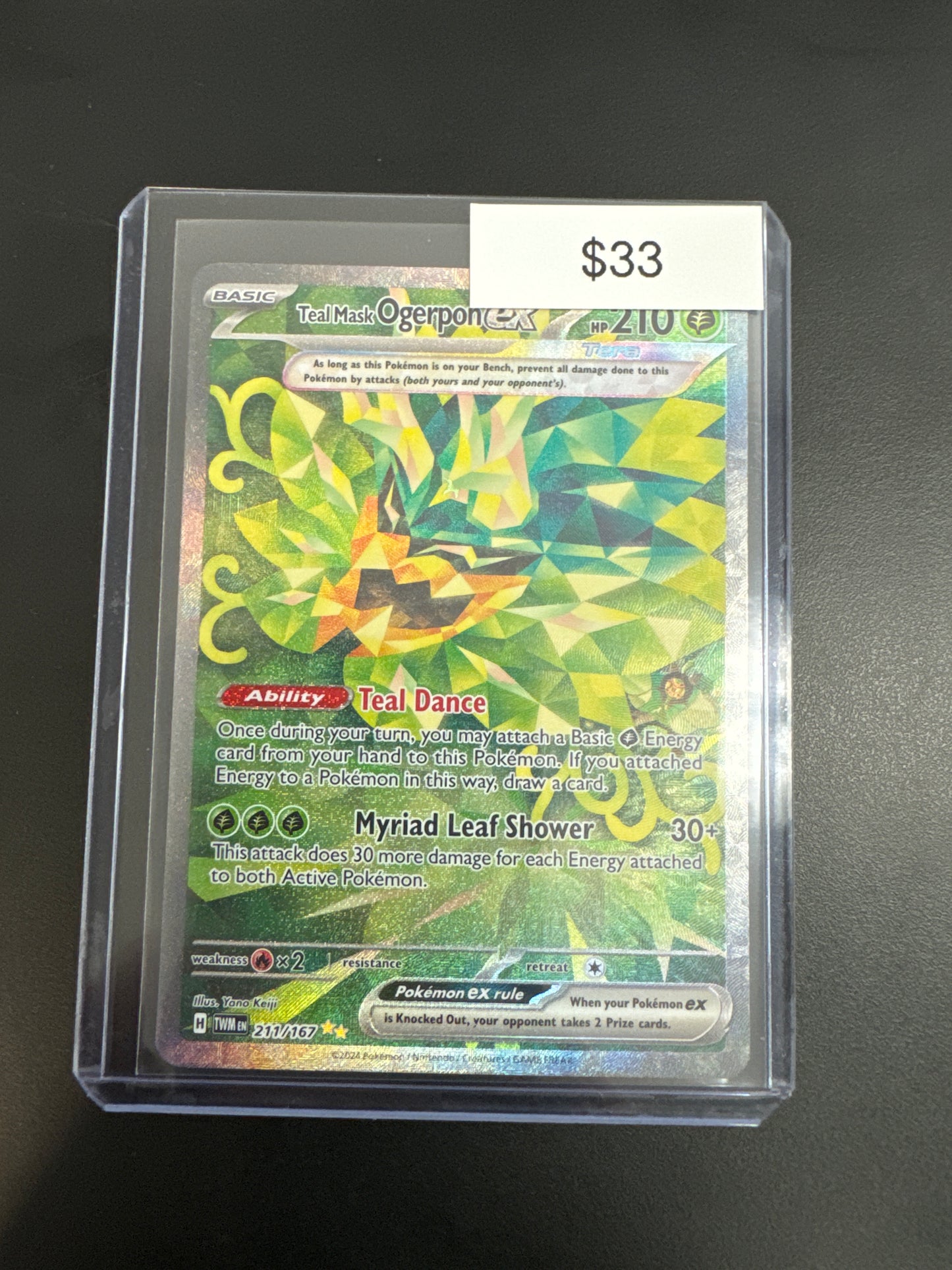 Pokémon Teal Mask Ogerpon Ex 211/167