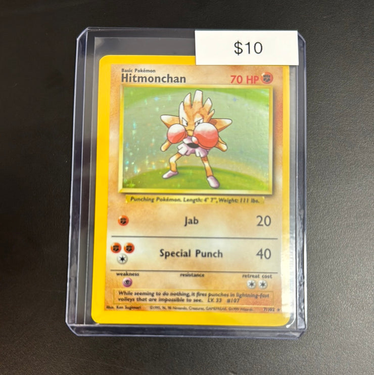 Pokémon Base Set Hitmonchan Holo 7/102