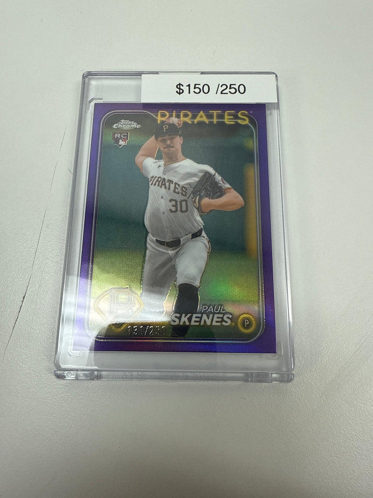 2024 Topps Chrome Paul Skenes Purple Rookie /250 