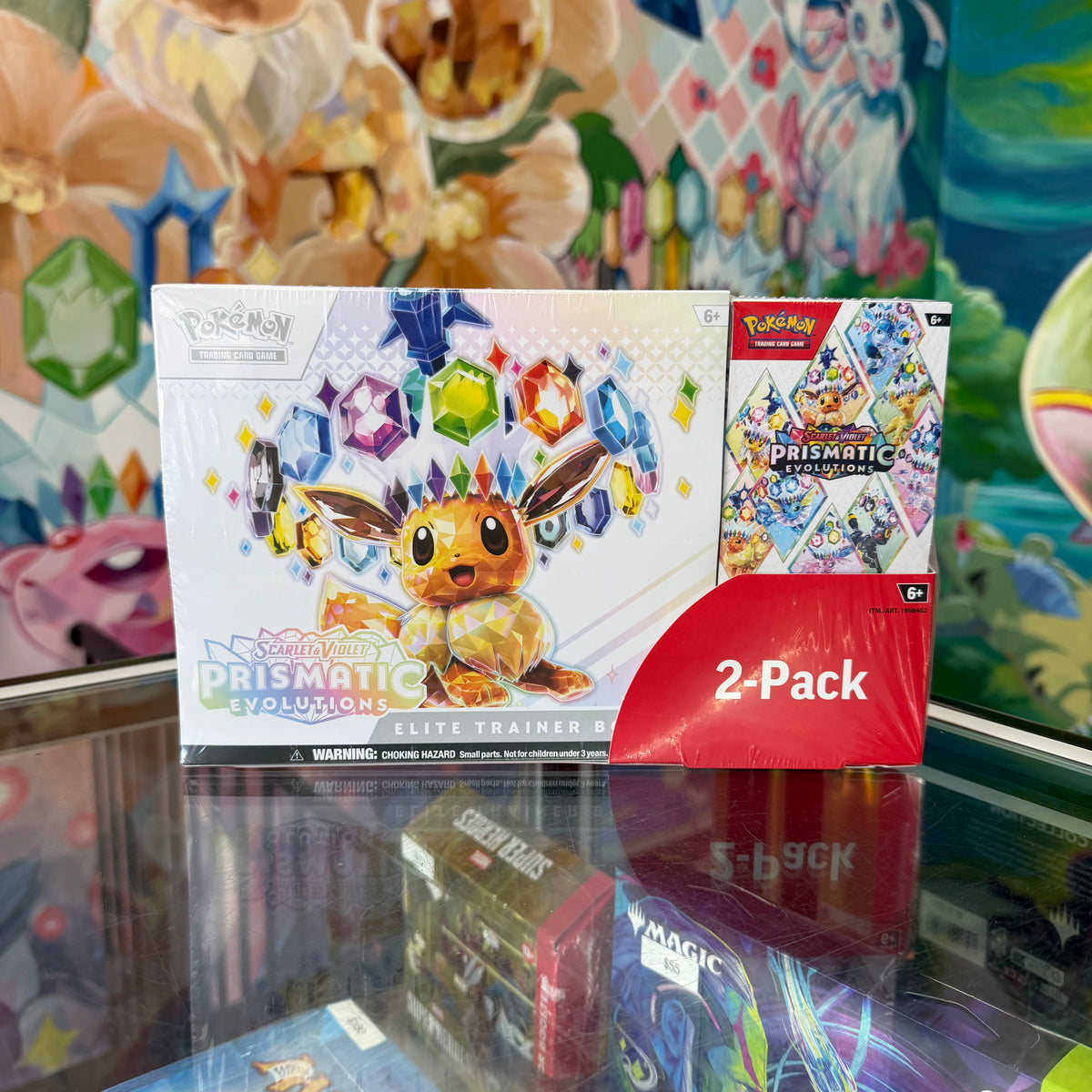 Pokemon Prismatic Evolutions Elite Trainer Box & Booster Bundle 2-Pack Bundle