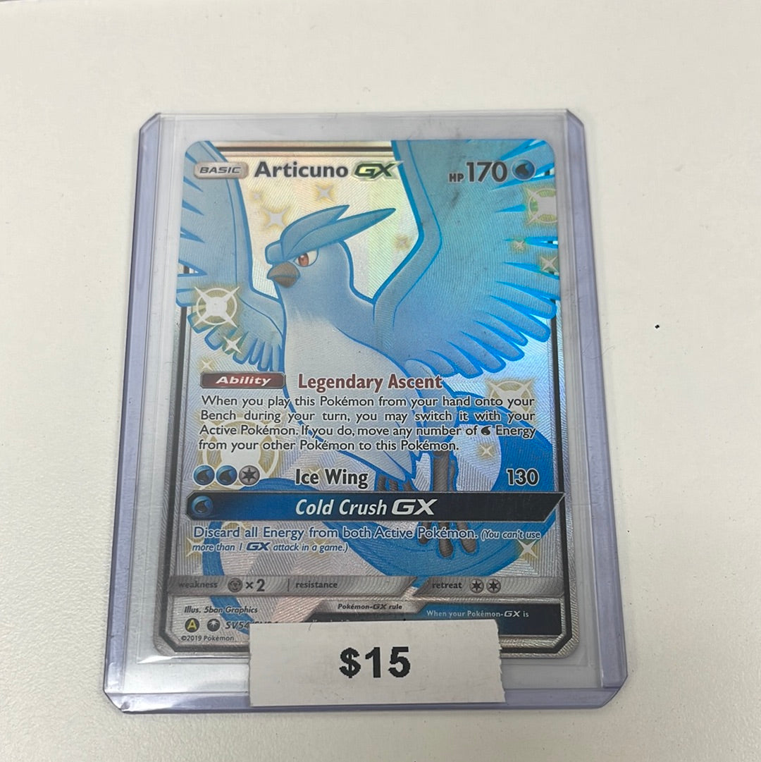 Pokémon Articuno GX Hidden Fates Shiny Vault SV54/SV94