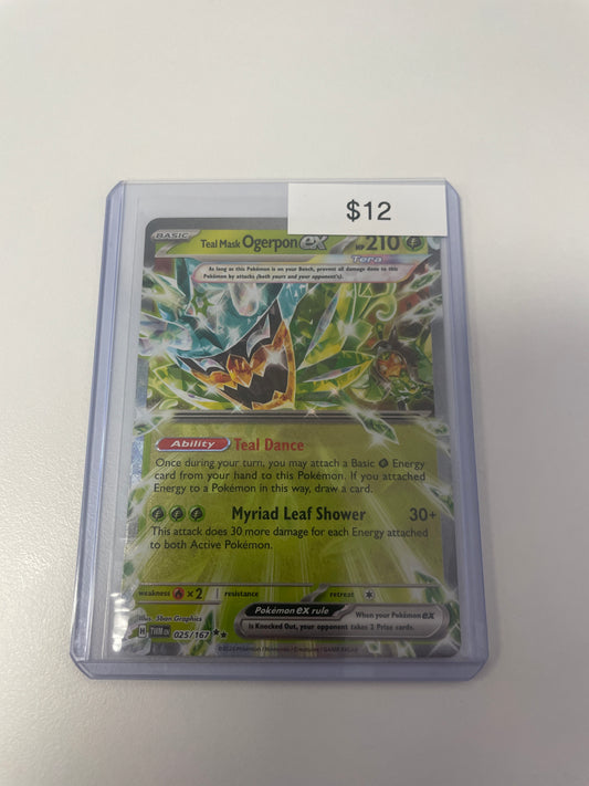 Pokemon Teal Mask Ogerpon Ex #025/167