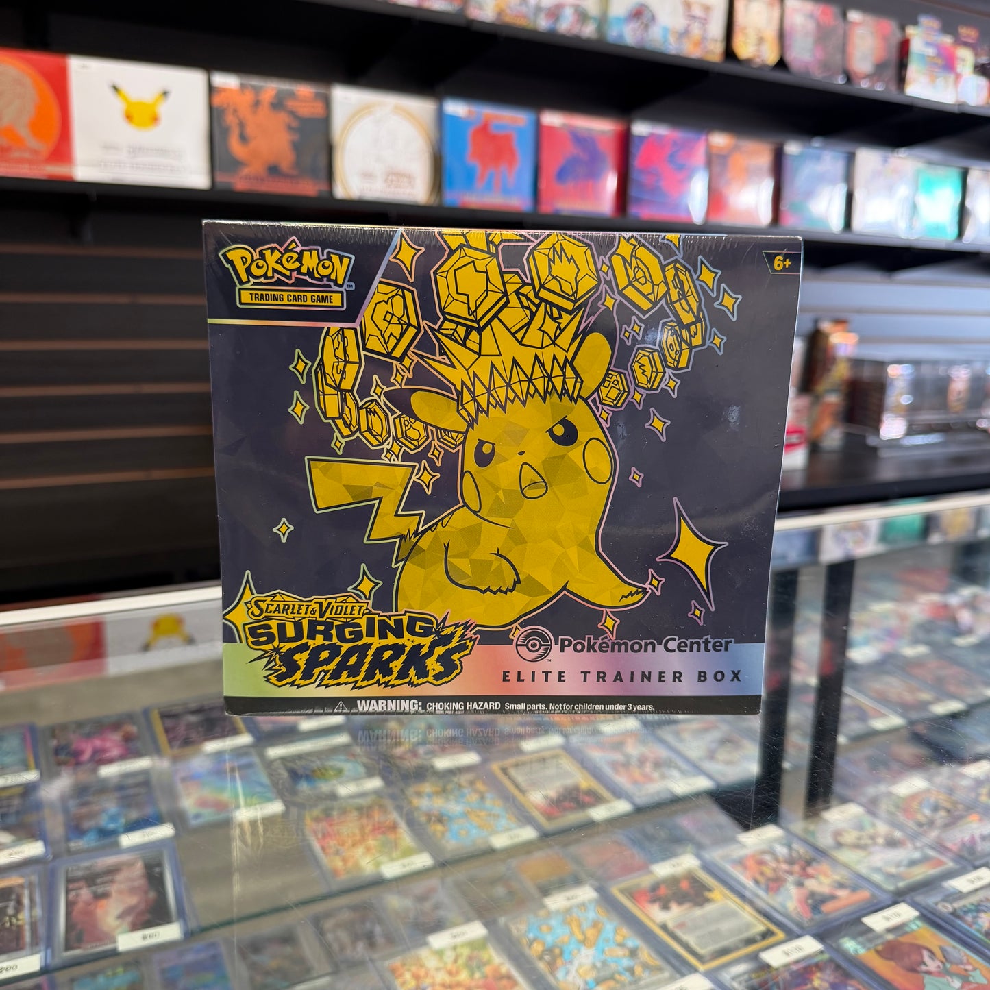 Pokémon Surging Sparks Pokemon Center Elite Trainer Box