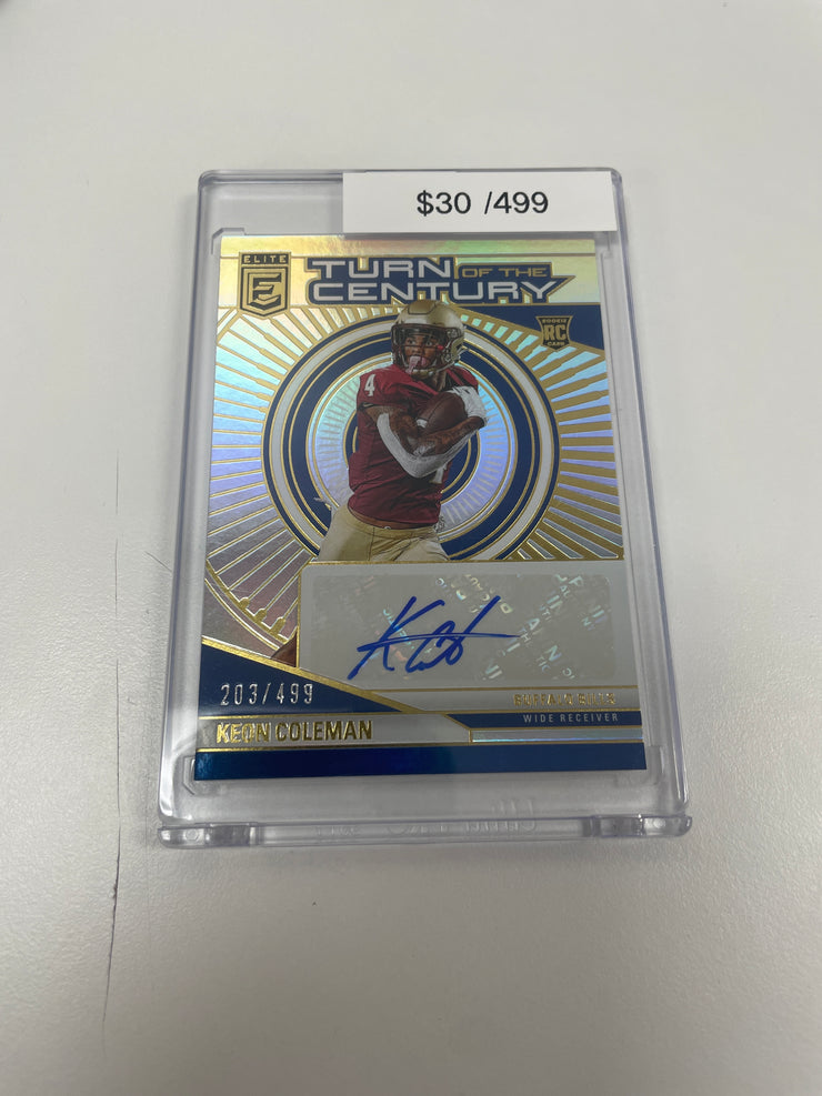 2024 Donruss Elite Keon Coleman Auto /499 