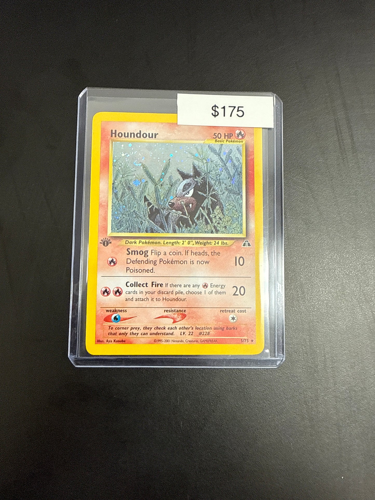 Pokémon HOUNDOUR 5/75 1st Ed.