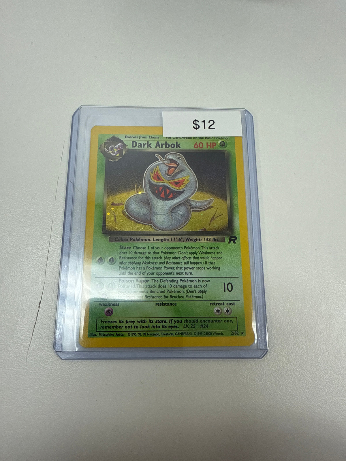 Pokemon Dark Arbok Holo #2/82
