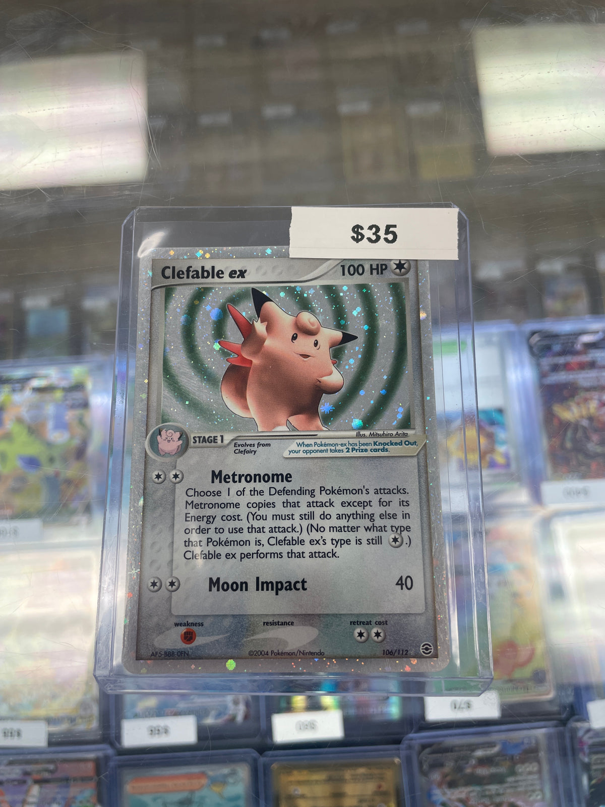 Pokemon Clefable Ex Holo #106/112