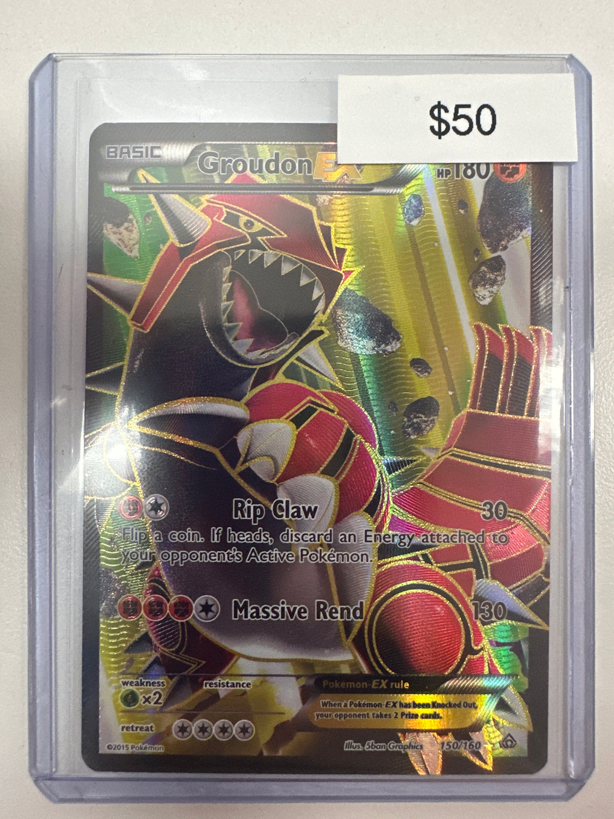 Pokemon Groudon EX 150/160