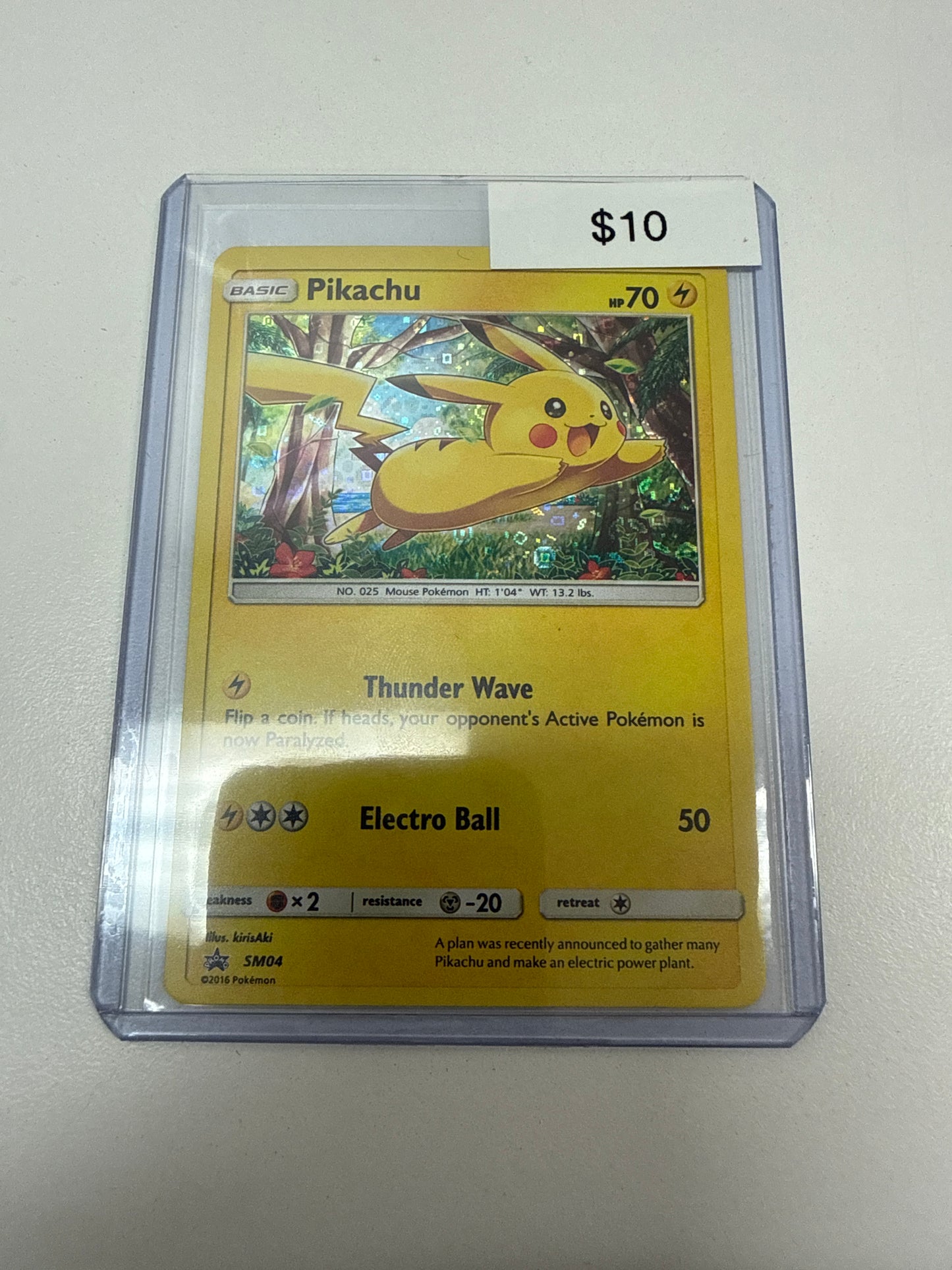 Pokemon Pikachu Holo #sm04
