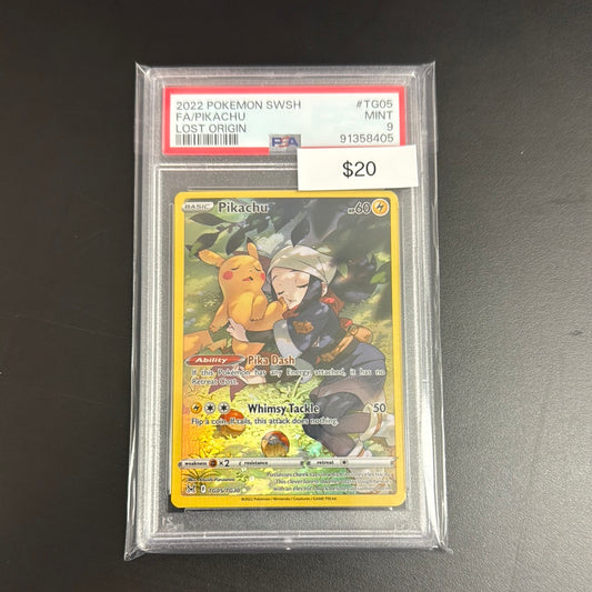 Pokémon Lost Origin #TG05 Pikachu PSA 9