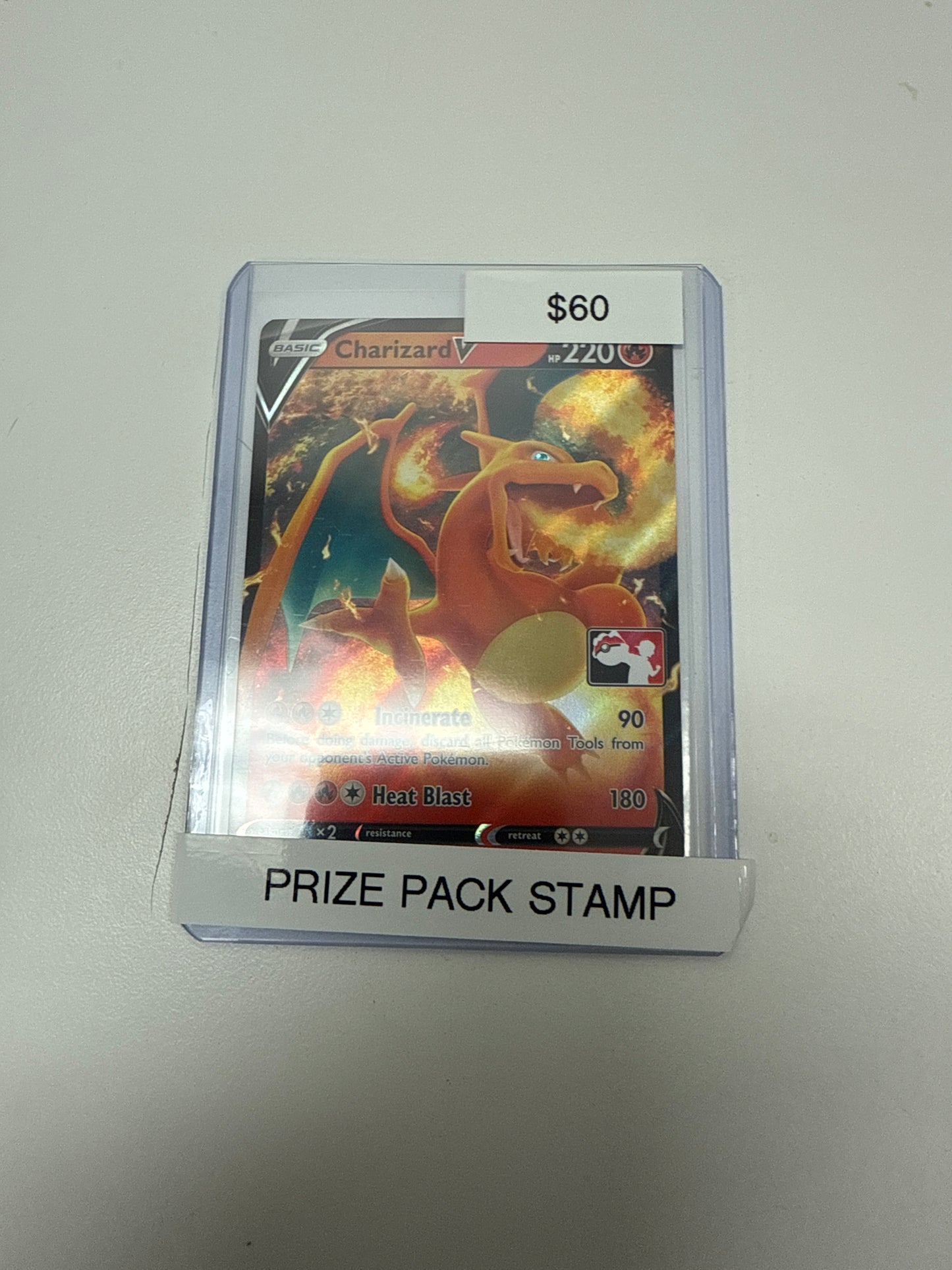 Prize Pack Stamp Charizard V #017/172