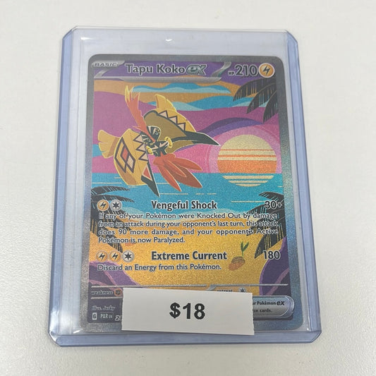 Pokémon Tapu Koko ex Paradox Rift Alt Art 247/182