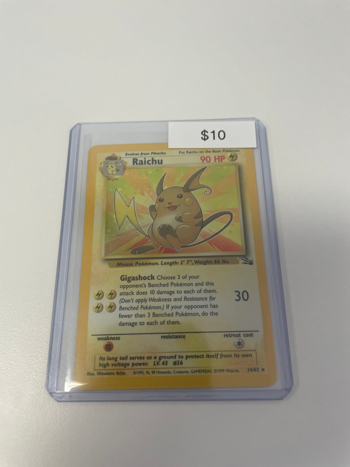 1999 Raichu Holo #14/62