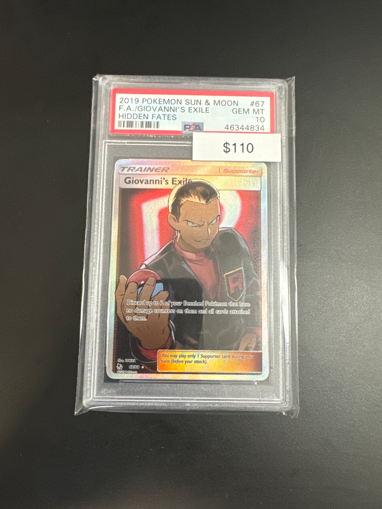 Pokémon Giovanni Excile 67 PSA 10