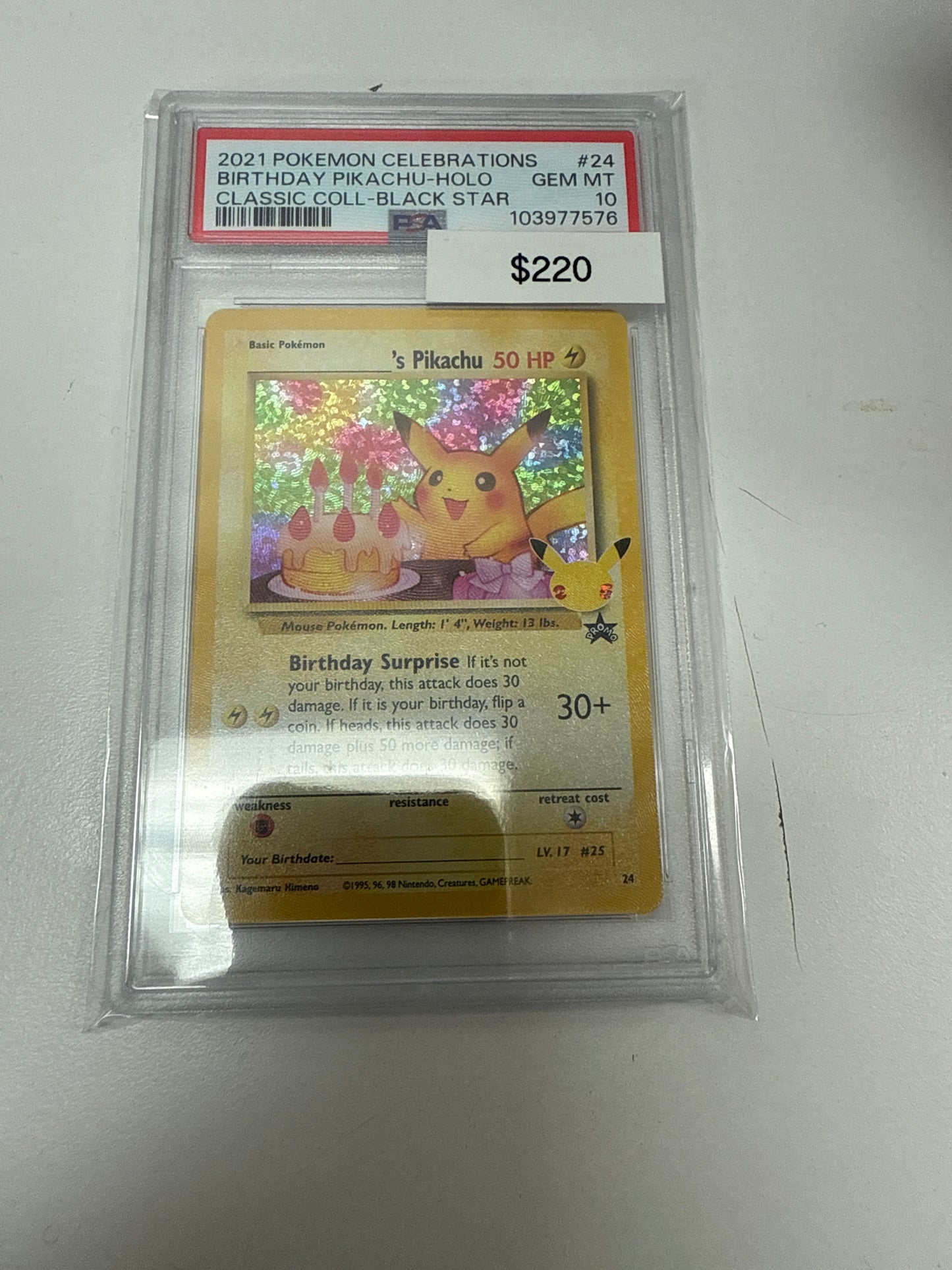 Pokemon Celebrations Pikachu #24 PSA 10