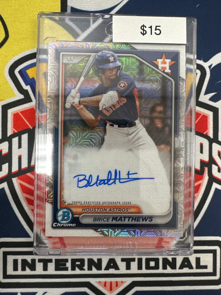 2024 Bowman Chrome Brice Matthews Auto BMA-BM