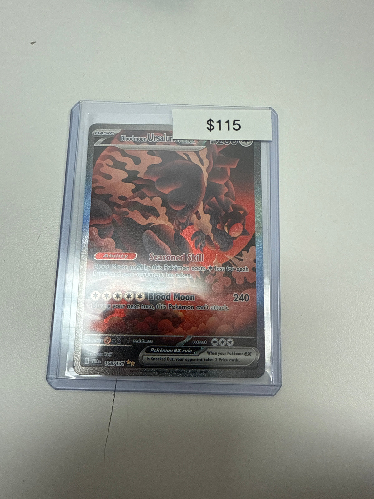 Pokémon Bloodmoon Ursaluna EX 168/131