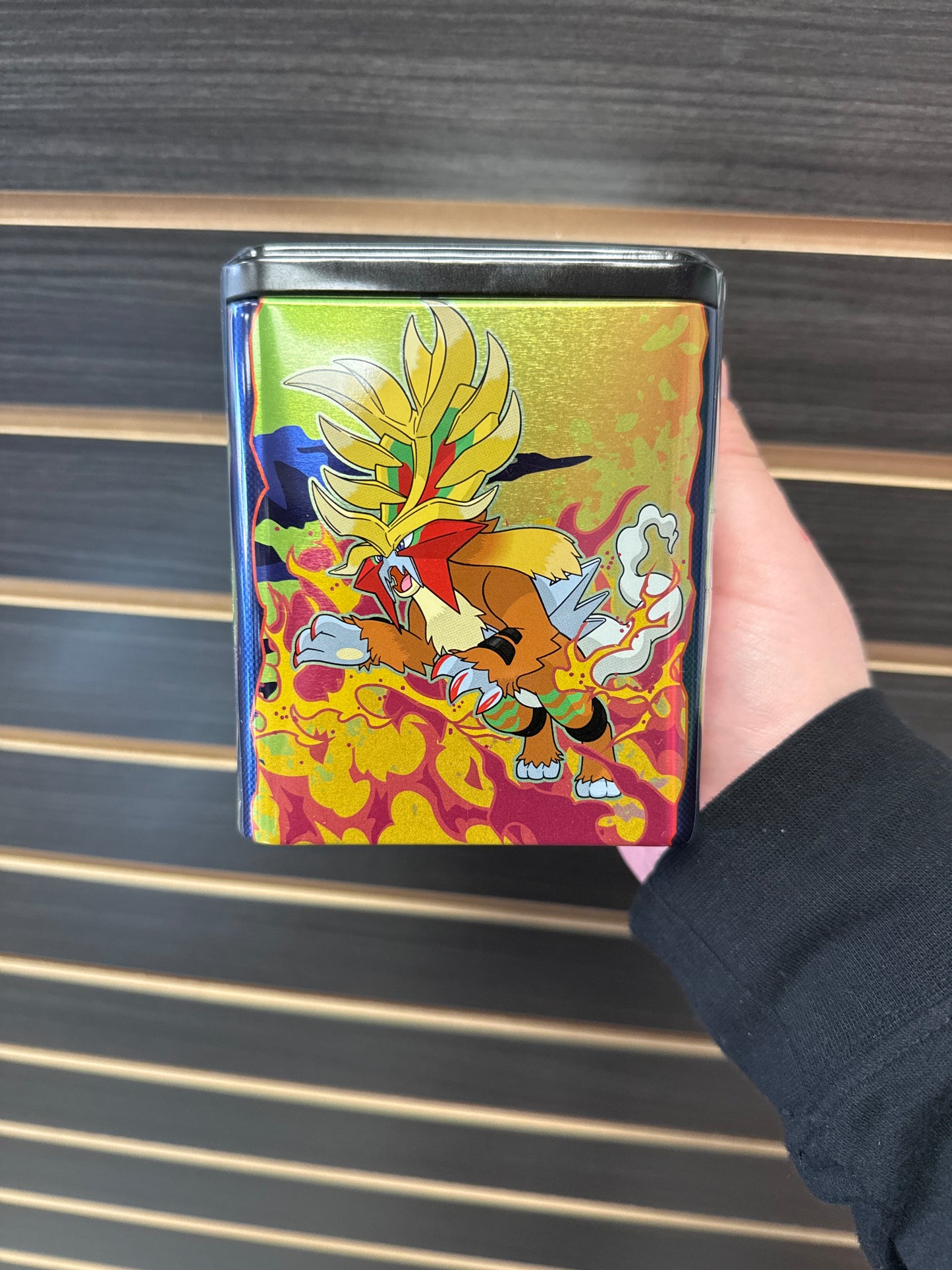 Pokemon 2025 Stacking Tin (3 Packs, Surging, Temporal, Steller Crown)
